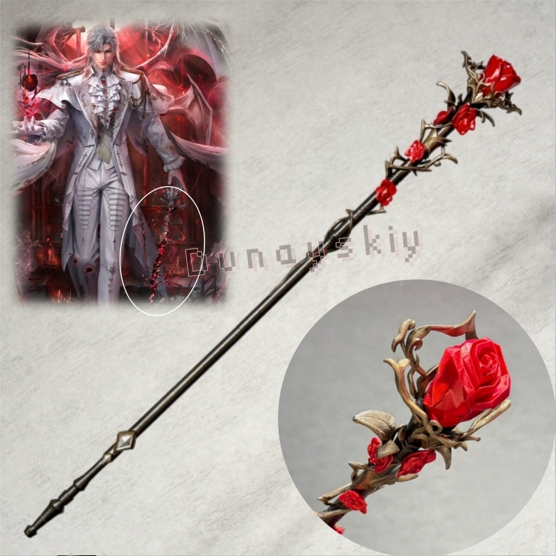 실루스 스태프 실버 윙 데몬 레드 로즈 완드 러브 앤  - Cosplay Prop 3D Print Settings 리뷰 및 가격