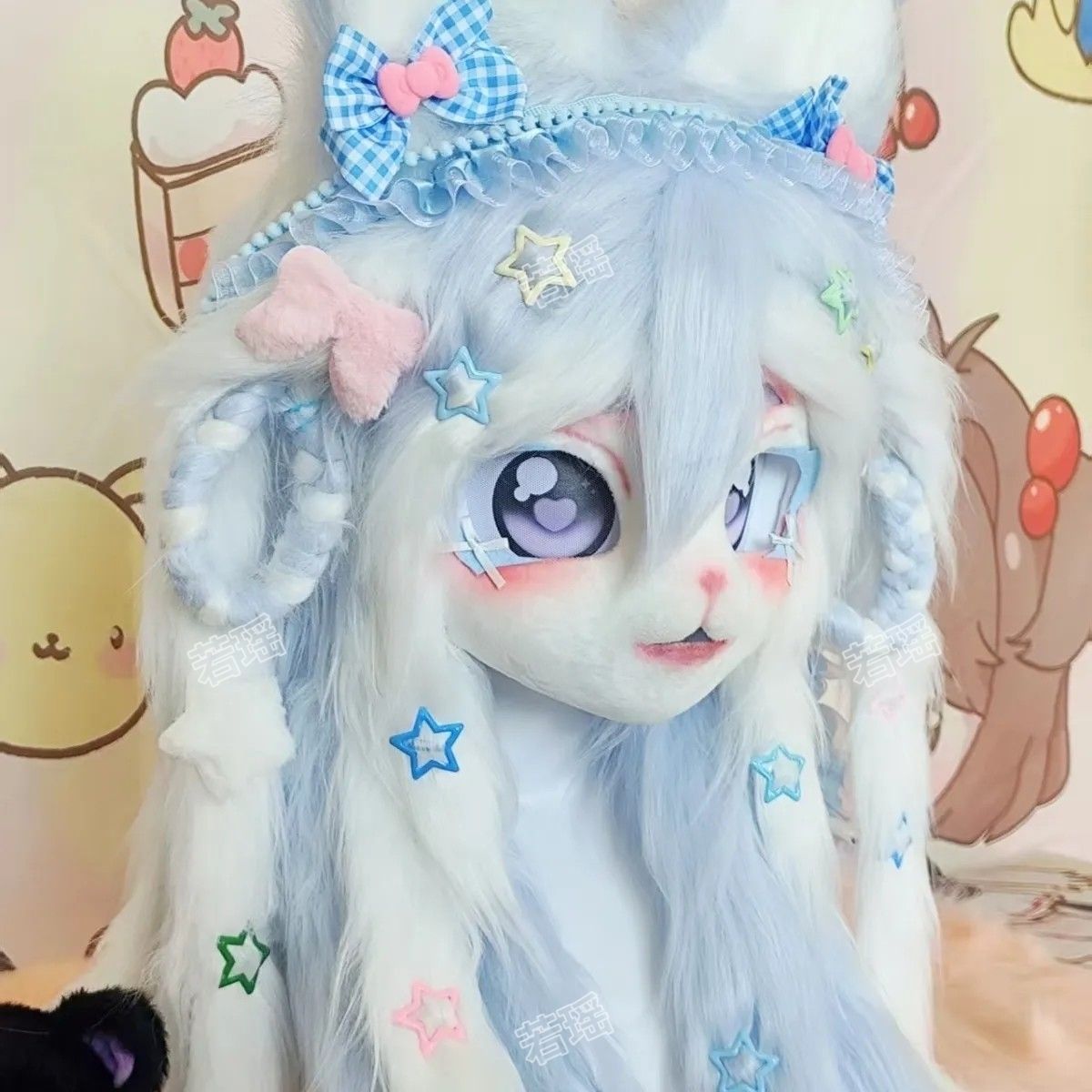 맞춤형 OC 디자인 고양이 케모노 퍼슈트 헤드 수제 레 - Cosplay Prop Making 리뷰 및 가격